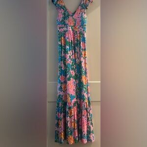 Lilly Pulitzer Vibrant Floral Maxi Skirt